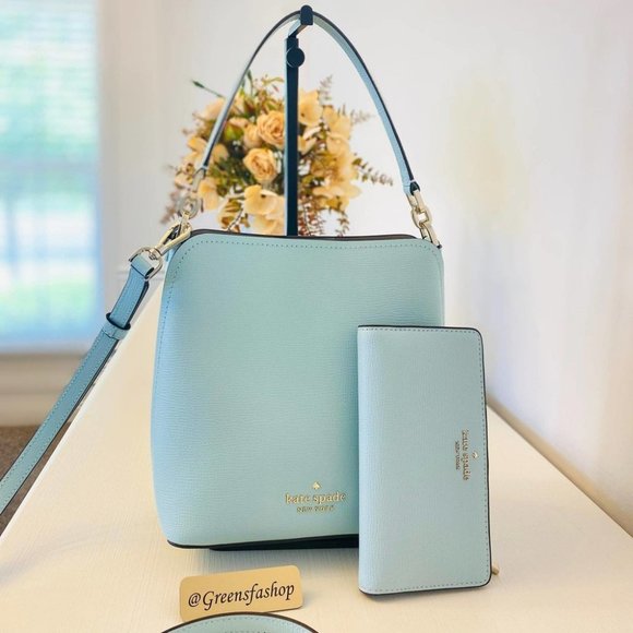 kate spade Handbags - Kate spade Purse & wallet Darcy Black Small Bucket Bag Crossbody blue